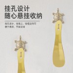 厂价纯铜鞋拔子提鞋穿鞋器鞋抽鞋溜子便携式家用金属纯黄铜鞋拔