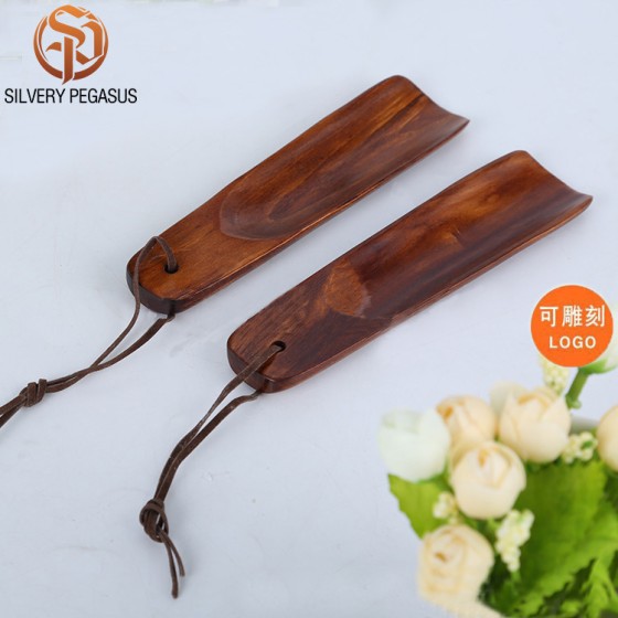 量大可激光小鞋拔鞋溜子木制木质酒店小鞋抽穿鞋提鞋器实木鞋拔子