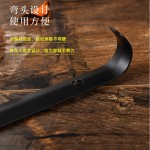 批发长款铁质烤黑漆鞋拔 金属碳钢烤漆提鞋器穿鞋器带弯钩鞋溜子