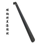 批发长款铁质烤黑漆鞋拔 金属碳钢烤漆提鞋器穿鞋器带弯钩鞋溜子