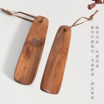 酒店用品胡桃木色实木质鞋拔子长柄鞋拔提鞋器穿鞋器鞋把子鞋抽