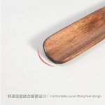 酒店用品胡桃木色实木质鞋拔子长柄鞋拔提鞋器穿鞋器鞋把子鞋抽