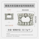 跨境货源多款金属镶钻水晶装饰鞋花鞋扣高跟鞋婚鞋可拆卸鞋夹配件