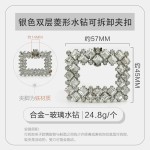 跨境货源多款金属镶钻水晶装饰鞋花鞋扣高跟鞋婚鞋可拆卸鞋夹配件