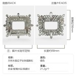 厂家直销供鞋花底扣水钻鞋花  多款大牌鞋饰镶钻方扣常销款鞋扣饰