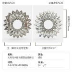 厂家直销供鞋花底扣水钻鞋花  多款大牌鞋饰镶钻方扣常销款鞋扣饰