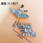 跨境新款高跟鞋饰品水钻鞋扣婚礼宴会奢华百搭鞋饰可拆卸鞋花鞋夹