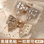 跨境高跟鞋饰品可拆卸鞋花水钻鞋扣时尚百搭DIY鞋夹婚礼鞋配饰