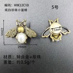 厂家直销昆虫蜜蜂金属装饰物洞洞鞋饰品配件鞋花花暗扣个性卡扣
