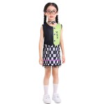 万圣节儿童科学医生白大褂表演服青蛙科学家角色扮演cos服演出