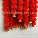 万圣节花环人造万寿菊花串铃铛款墨西哥亡灵节东南亚风花圈