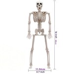 万圣节骷髅骨架装饰 - Halloween塑胶仿真骷髅头40cm惊悚恐怖道具
