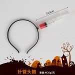 万圣节搞怪发箍头饰整蛊道具穿头仿真菜刀剪刀扳手锯子斧头锤子