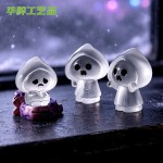 跨境万圣节娃娃幽灵透明夜光微景观园艺造景配件桌面车载中控摆件
