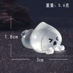 跨境万圣节娃娃幽灵透明夜光微景观园艺造景配件桌面车载中控摆件