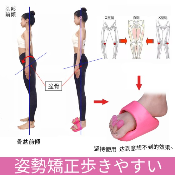 日本脚趾大拇指外翻改变型腿内八字纠正足弓训练器分趾女士矫正