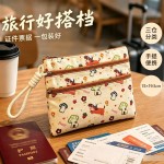 可爱卡通旅行证件收纳包出国旅游随身便携带零钱护照身份证卡小包