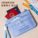 三层证件收纳包二合一旅行袋机票身份证卡包随身便携式多层护照夹