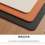 大号车缝鼠标垫 笔记本电脑键盘垫多种尺寸颜色工艺 皮革办公桌垫
