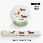 新款卡通腊肠狗护腕鼠标垫女生手腕垫耐脏办公笔记本电脑键盘手托