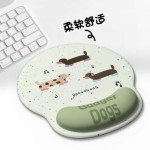 新款卡通腊肠狗护腕鼠标垫女生手腕垫耐脏办公笔记本电脑键盘手托