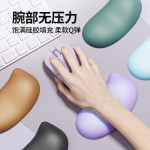 亚马逊热销云感硅胶护腕鼠标垫办公防滑手腕垫慢回弹记忆棉键盘托