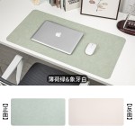 牛皮纹超大皮革鼠标键盘垫超大防滑防水办公桌垫双面皮质写字垫