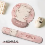 吹风狗狗护腕鼠标垫键盘手托橡胶防滑键盘垫办公家用宿舍厂家直销