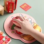 龙年新款护腕鼠标垫女生可爱办公室键盘记忆棉手枕加厚腕托一体