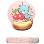 龙年新款护腕鼠标垫女生可爱办公室键盘记忆棉手枕加厚腕托一体
