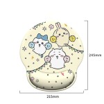 可爱猫护腕鼠标垫护手腕女生高颜值海绵键盘手托办公手枕腕垫防滑