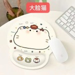 可爱猫护腕鼠标垫护手腕女生高颜值海绵键盘手托办公手枕腕垫防滑