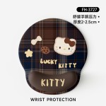 Kitty鼠标垫护手腕动漫软垫键盘手托小号桌垫鼠标手萌系可爱电竞