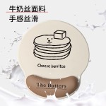 新款创意简笔画鼠标垫护腕办公滑鼠垫键盘橡胶质手托学习护腕手垫