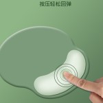 鼠标垫护腕logo女生护腕垫鼠标护手腕托电脑办公橡胶垫子图案批发