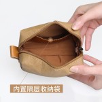 水洗牛皮纸化妆包洗漱包迷你耳机数据线收纳包便捷式化妆袋批发