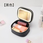 新款迷你便携带灯带镜子化妆包LED灯可充电便携旅行化妆品收纳包