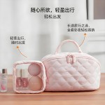 跨境现货化妆包大容量子母包两件套旅行洗漱包手提化妆包便携外出