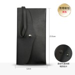 化妆包简约PU化妆刷收纳包便携按扣信封式美妆工具袋旅行彩妆刷