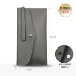 化妆包简约PU化妆刷收纳包便携按扣信封式美妆工具袋旅行彩妆刷