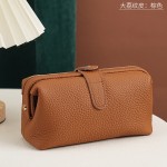 女士真皮化妆包大容量洗漱包女头层牛皮化妆品护肤品收纳包疯马皮