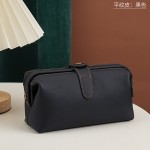 女士真皮化妆包大容量洗漱包女头层牛皮化妆品护肤品收纳包疯马皮