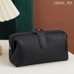 女士真皮化妆包大容量洗漱包女头层牛皮化妆品护肤品收纳包疯马皮