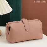 女士真皮化妆包大容量洗漱包女头层牛皮化妆品护肤品收纳包疯马皮