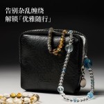 便携首饰袋2025年新款水晶手串文玩珠宝收纳包多层精致小巧收纳袋