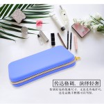 硅胶化妆品收纳包大容量拉链便携旅行洗漱收纳袋方形数码马卡龙色