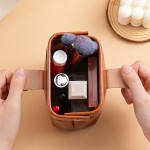 原创手工化妆包真软皮小众高级感手拿包文玩复古收纳袋旅行女小包