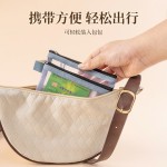 护照身份证拉链双层收纳袋旅行便携零钱数据线化妆品口红分类收纳