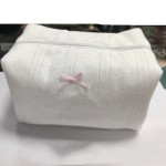 现货小清新白月光化妆包大容量护肤品首饰化妆包蝴蝶结旅行洗漱包