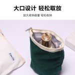 灯芯绒化妆包女学生大容量口红包水乳姨妈巾收纳袋零钱包便携
